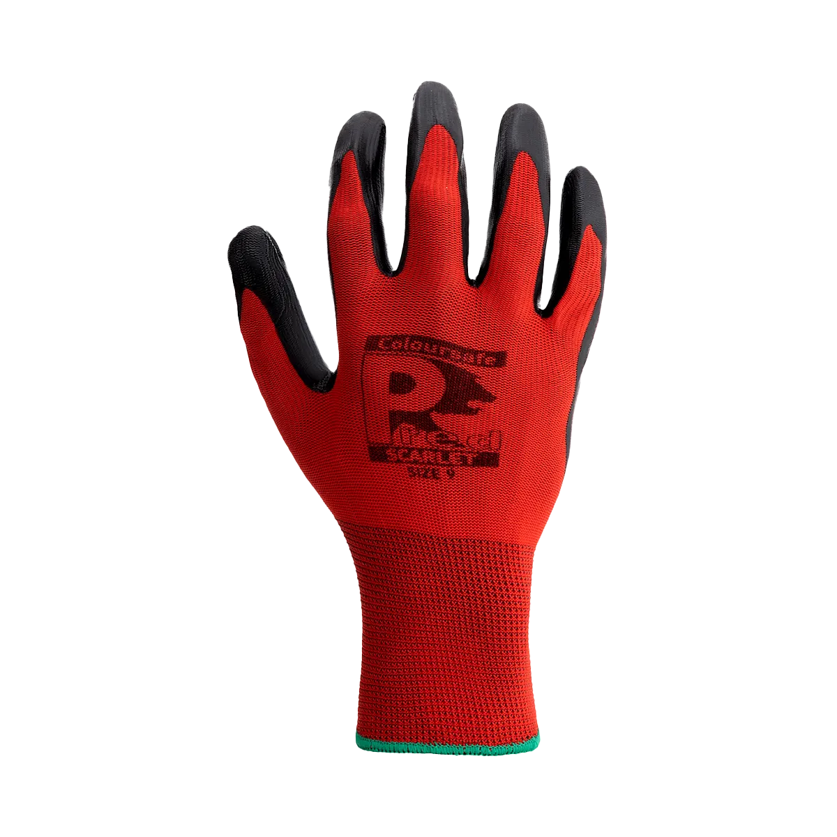 Predator Scarlet Gloves Red Nitrile Coated Breathable Liner Sizes 7-11