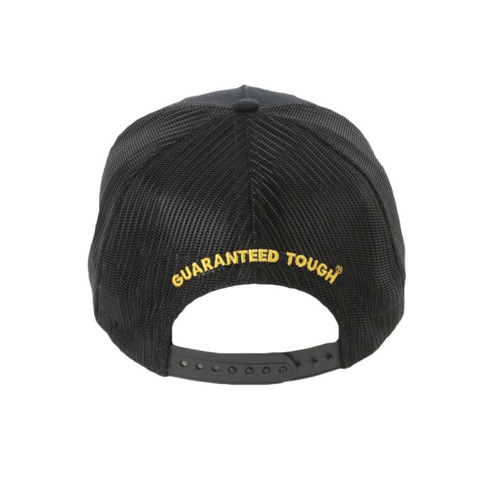 DeWalt Oakdale Baseball Cap Adjustable Mesh Back Curved Visor Black Yellow Logo
