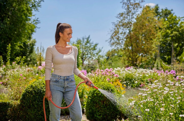 Gardena Basic Starter Set for Irrigation and Cleaning with Adjustable Nozzle