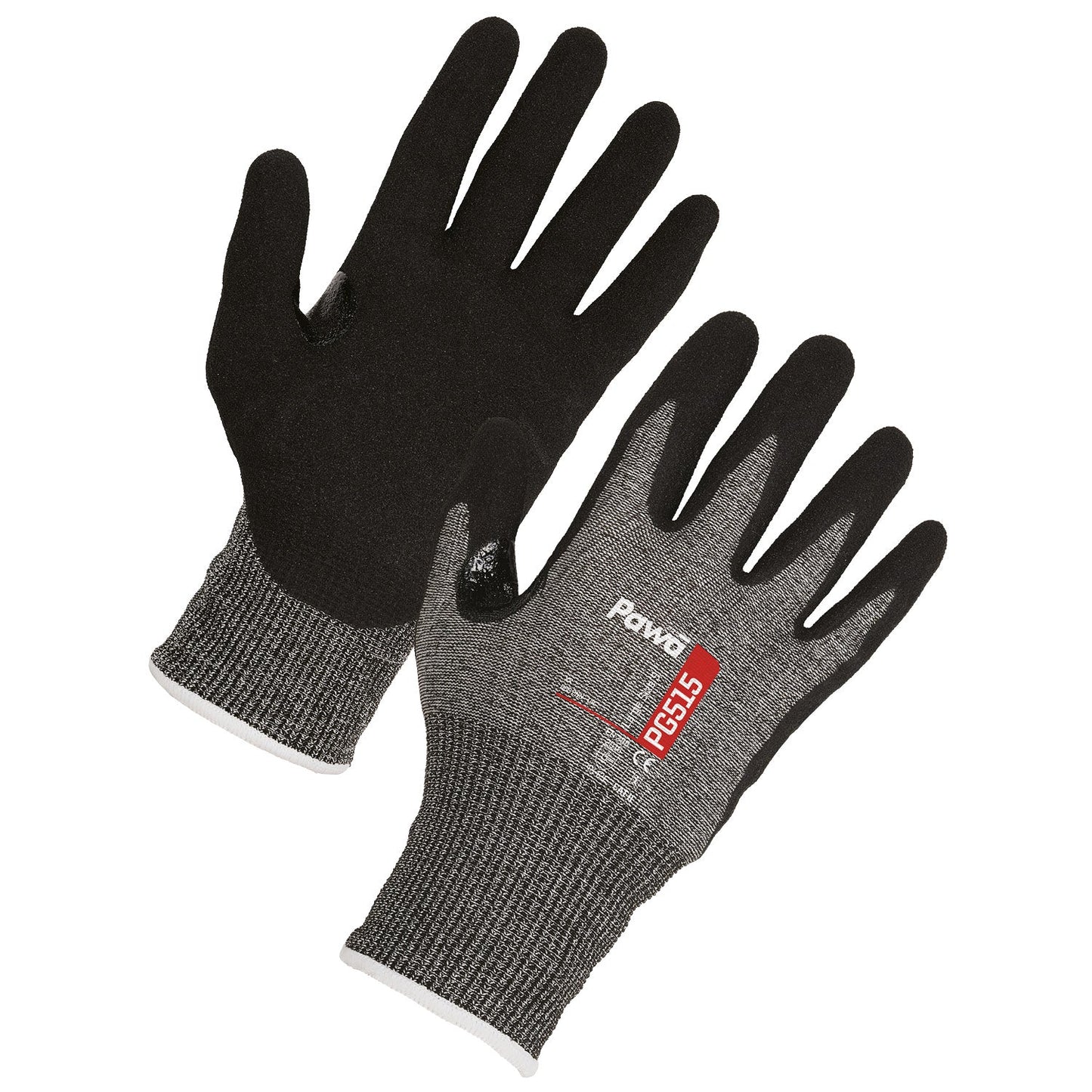 Pawa PG515 Anti-Cut Oil-Resistant Gloves Cut Level E Grip for Oily Tasks