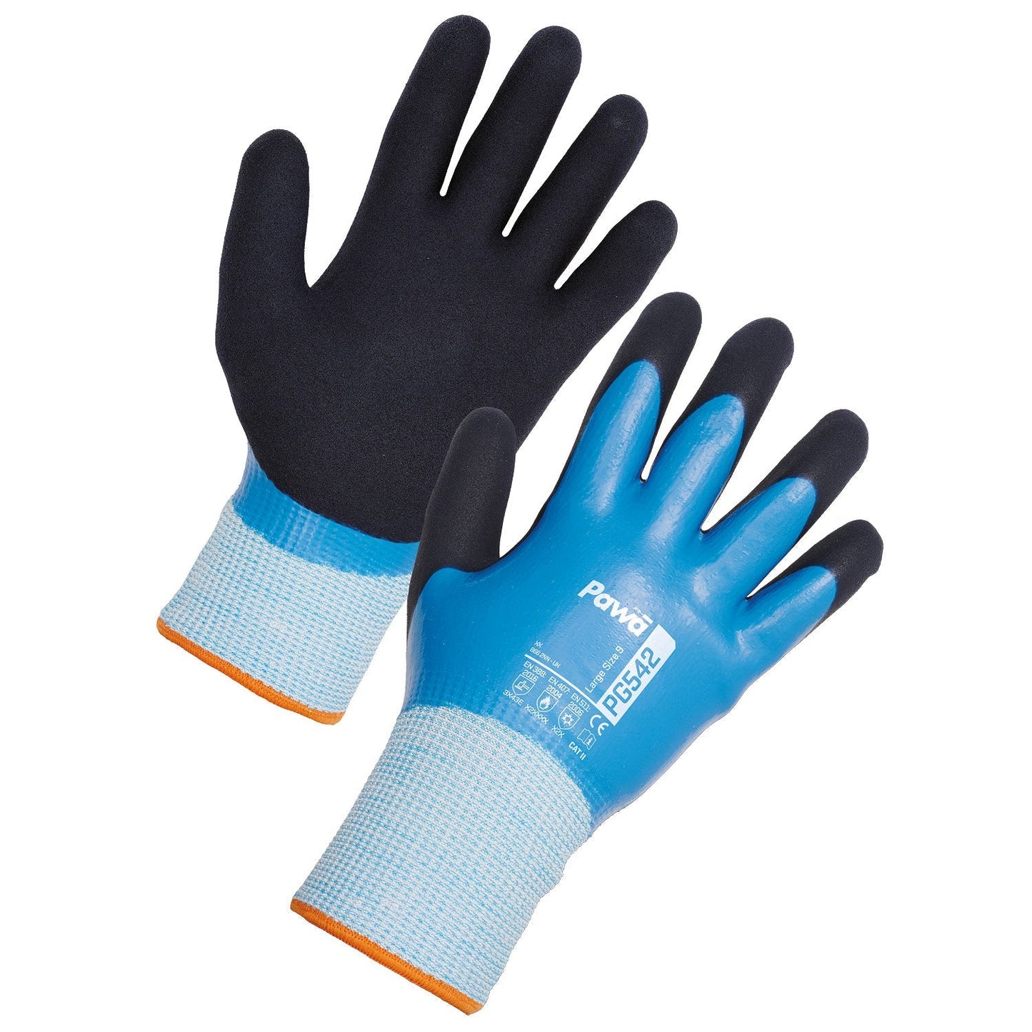 Pawa PG542 Thermal Gloves Cut Resistant Water-Repellent Grip Cold Protection