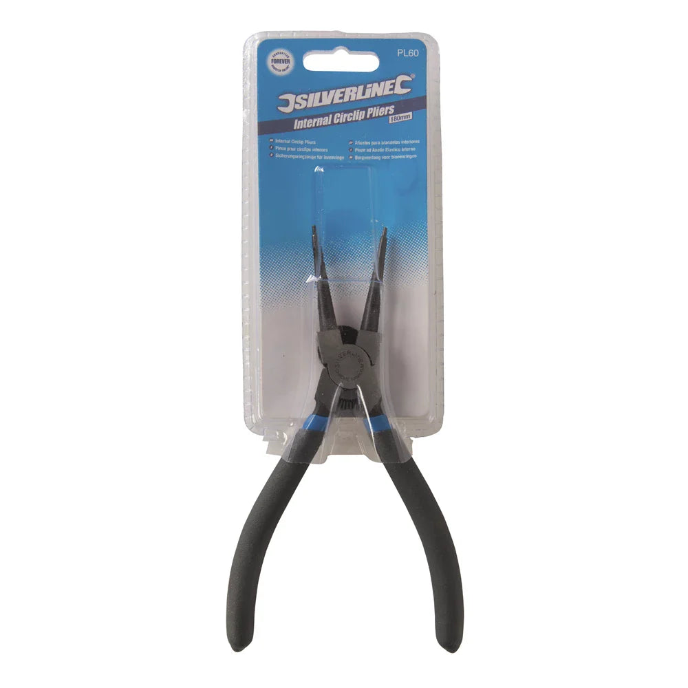 Silverline Circlip Pliers Chrome Vanadium Steel Double-Dipped PVC Handles