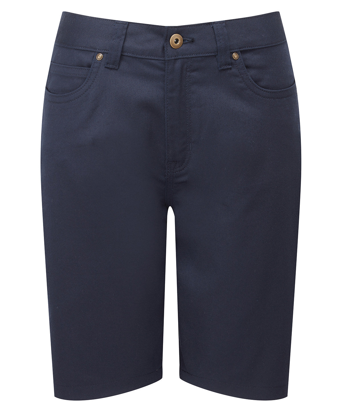 Premier Women's Chino Shorts Stretch Fabric Belt Loops Pockets Casual Wear