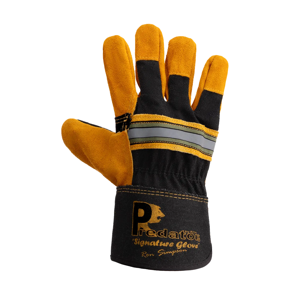 Predator Signature Tiger Rigger Gloves Heavy Duty Leather Size 10 XL EN388