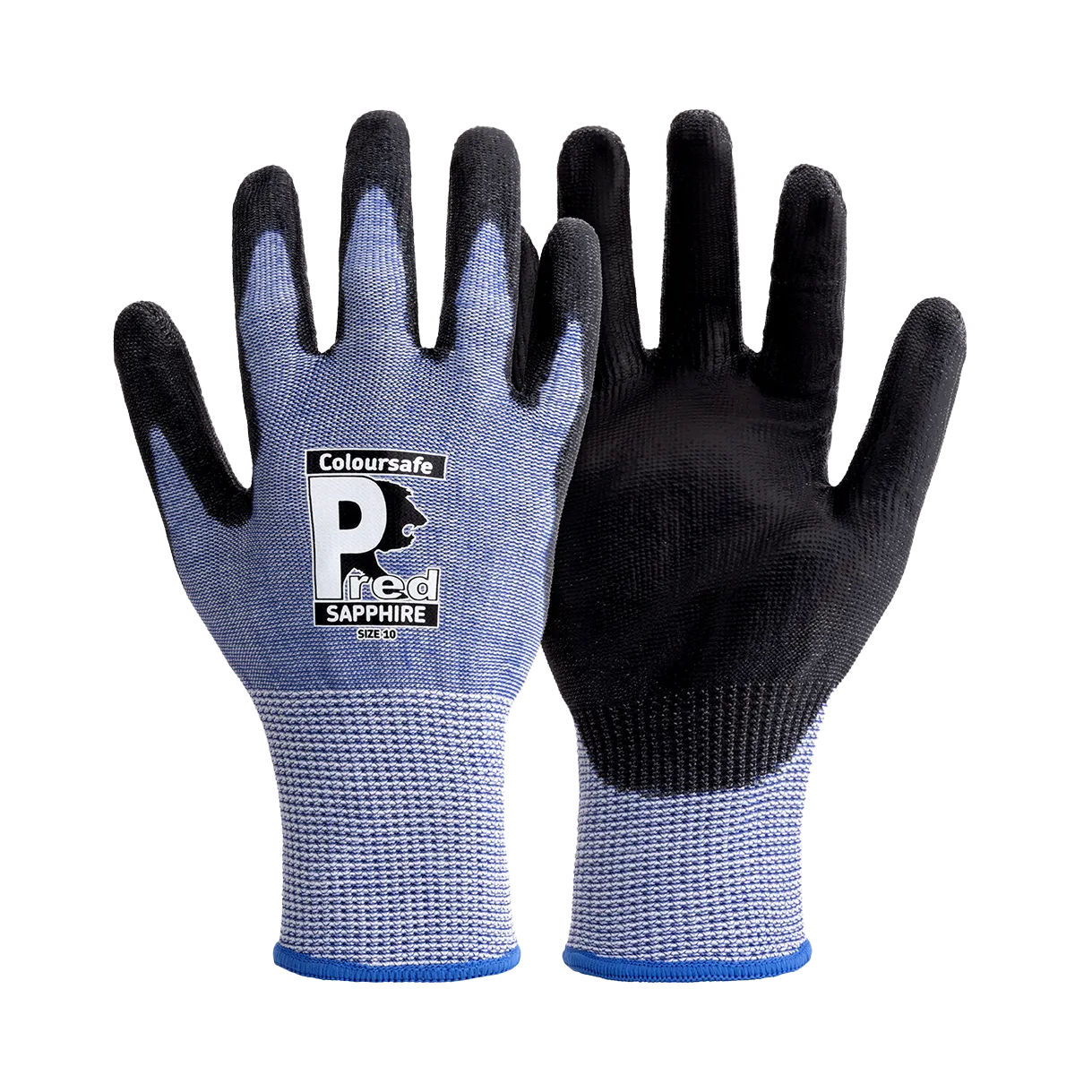 Predator Sapphire Gloves HPPE Steel Polyester PU Coated Sizes 8-11 EN388