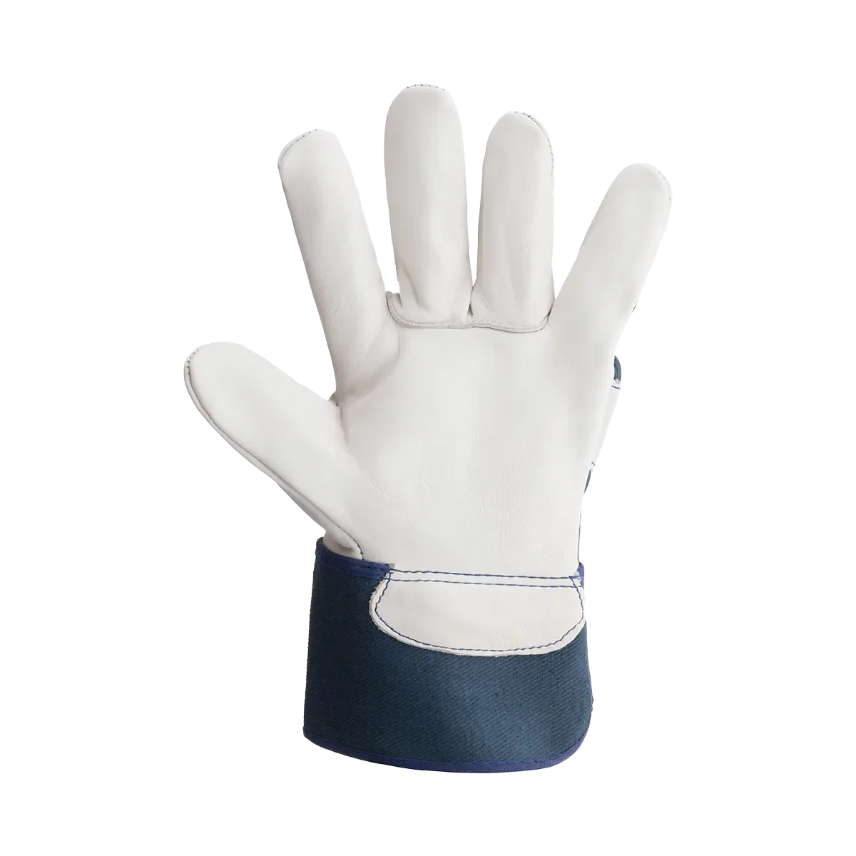 Predator Ivory Hide Rigger Gloves Heavy Duty Leather Rubber Cuff EN Standards