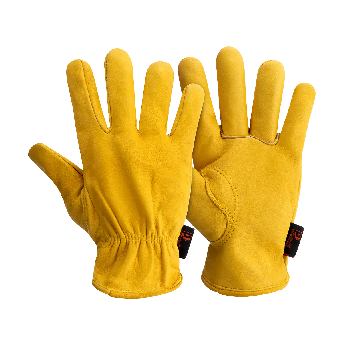 Predator Gold Leather Driver's Glove Ergonomic Design Cotton Lined Durable