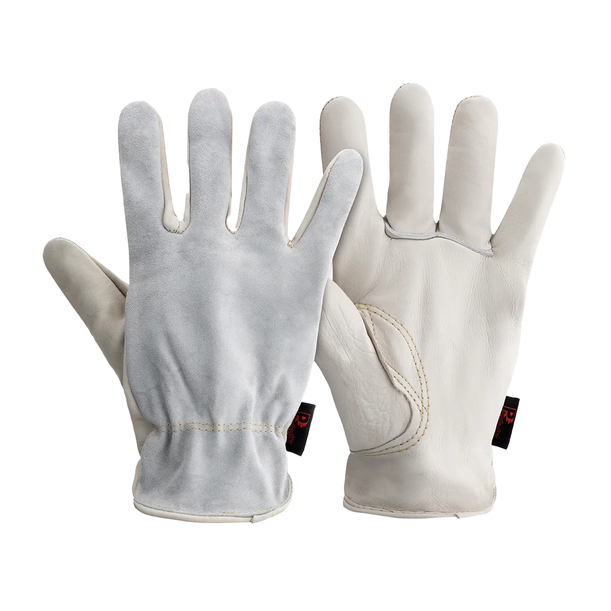 Predator Leather Driver's Glove Ergonomic Thumb Design Cotton Lined Secure Fit