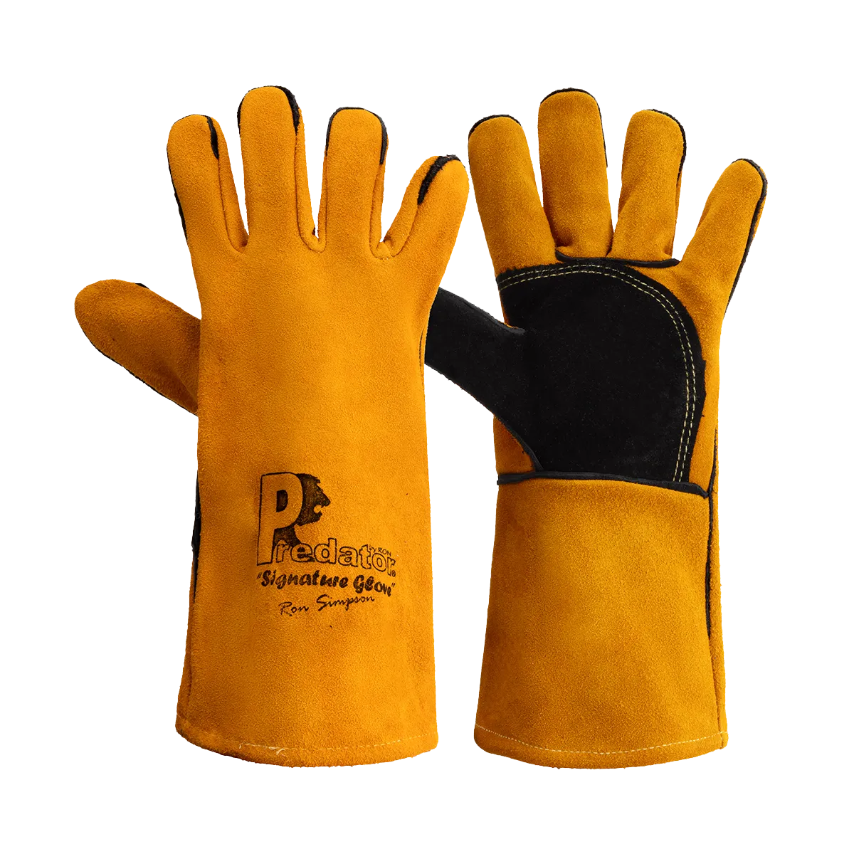 Predator Signature 16" Mig Gauntlet Gloves Heavy-Duty Leather Heat-Resistant