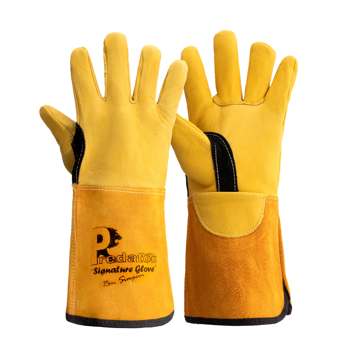 Predator Deerskin Gauntlet Gloves Ergonomic Design Heat-Resistant Thread