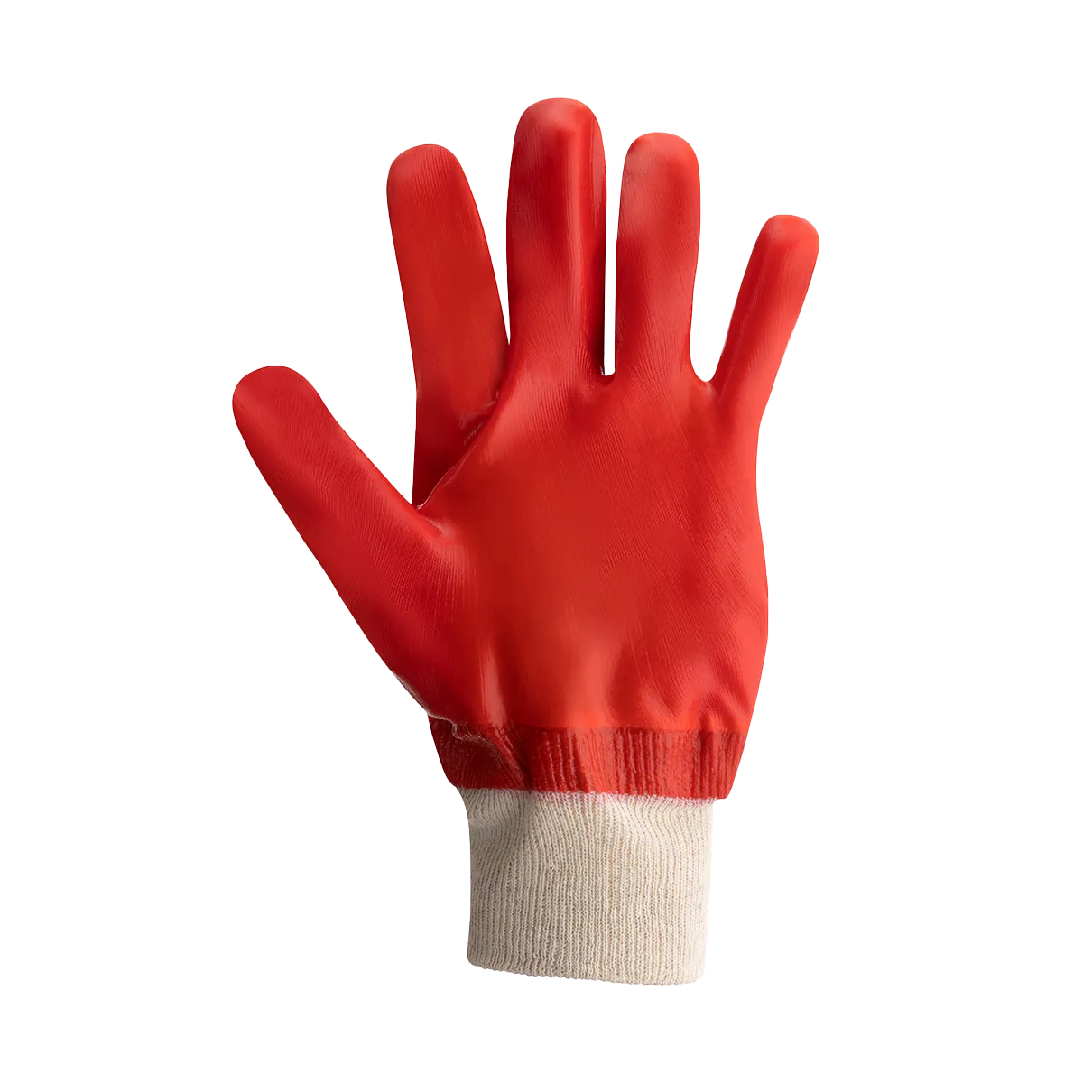 Predator PVC Gloves Size 10 Natural Cotton Liner Knit Wrist EN388 Certified