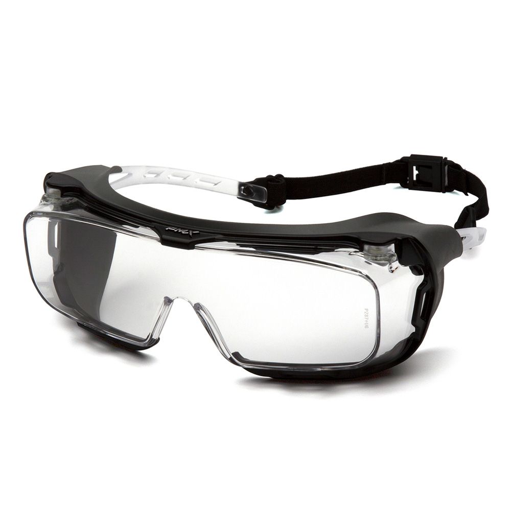 Pyramex Cappture Anti-Fog Safety Goggles Grey Lens Fits Over Glasses 60 Pack