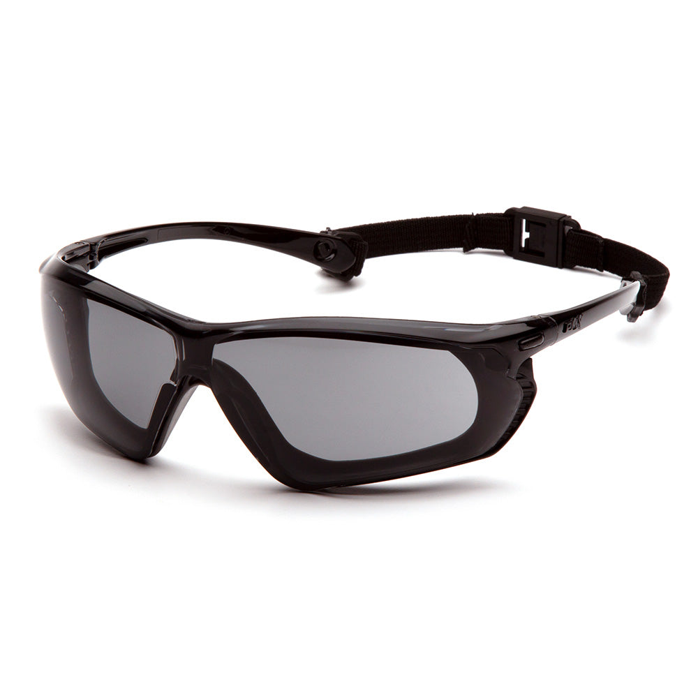 Pyramex Crossovr Safety Glasses Anti-Fog Padded Gasket Adjustable Strap