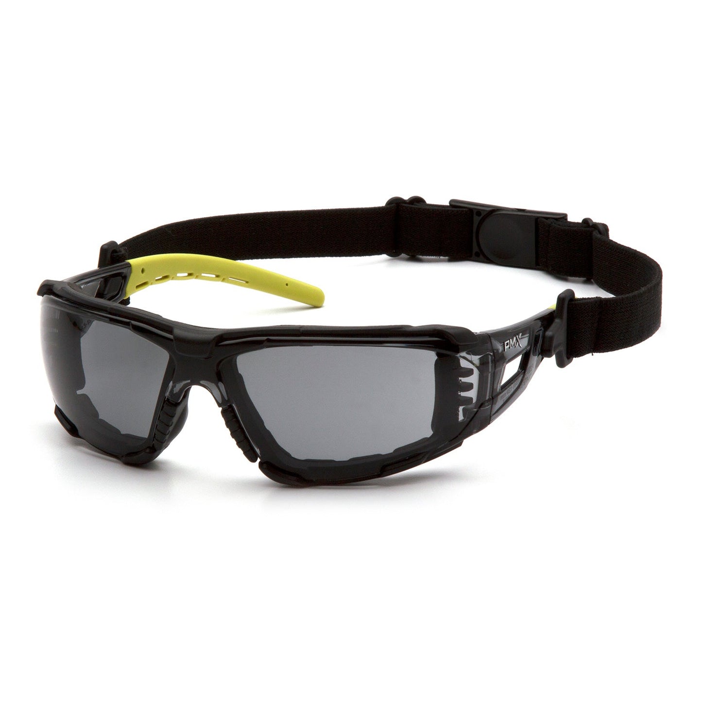 Pyramex Fyxate Anti-Fog Safety Glasses with Padded Foam and Quick Release Strap