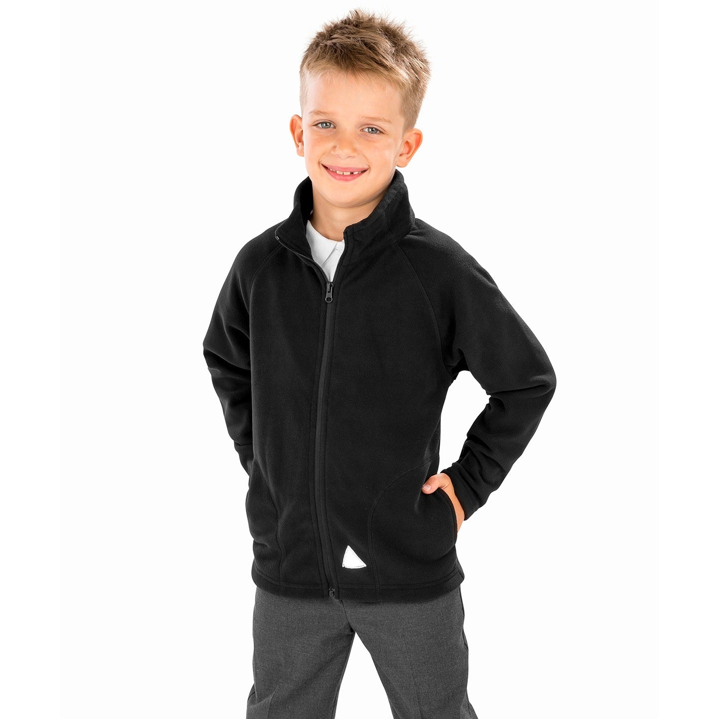 Result Core Junior Microfleece Jacket Lightweight Warmth Easy Care Polyester