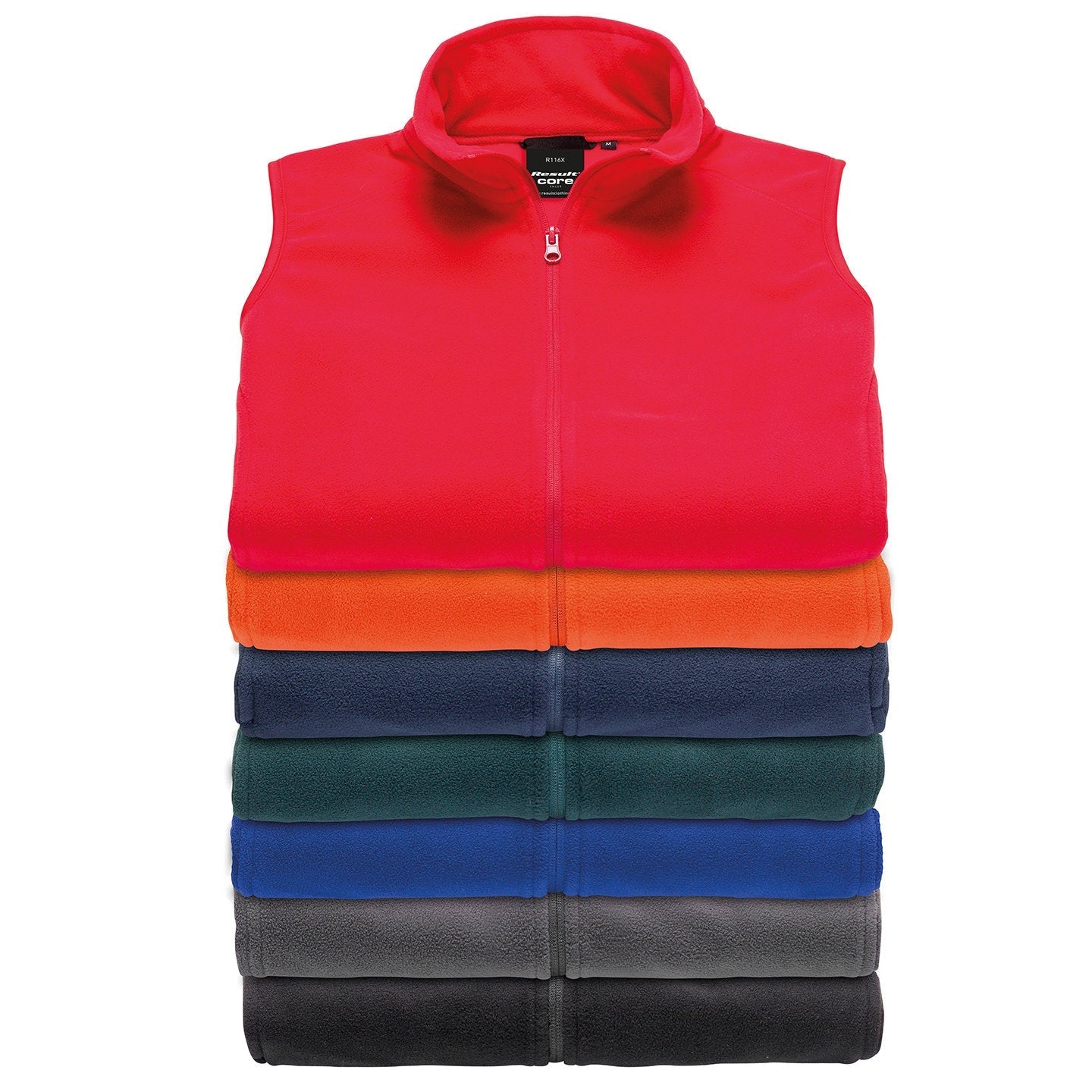 Result Core Microfleece Gilet Unisex Windproof Layering Jacket with Pockets
