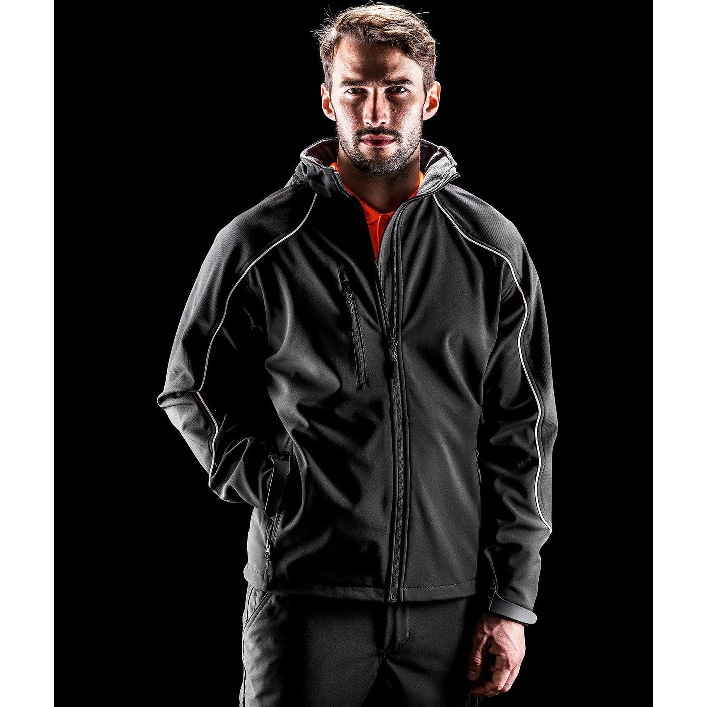 Result Workguard Hooded Softshell Jacket Water Resistant Windproof Breathable