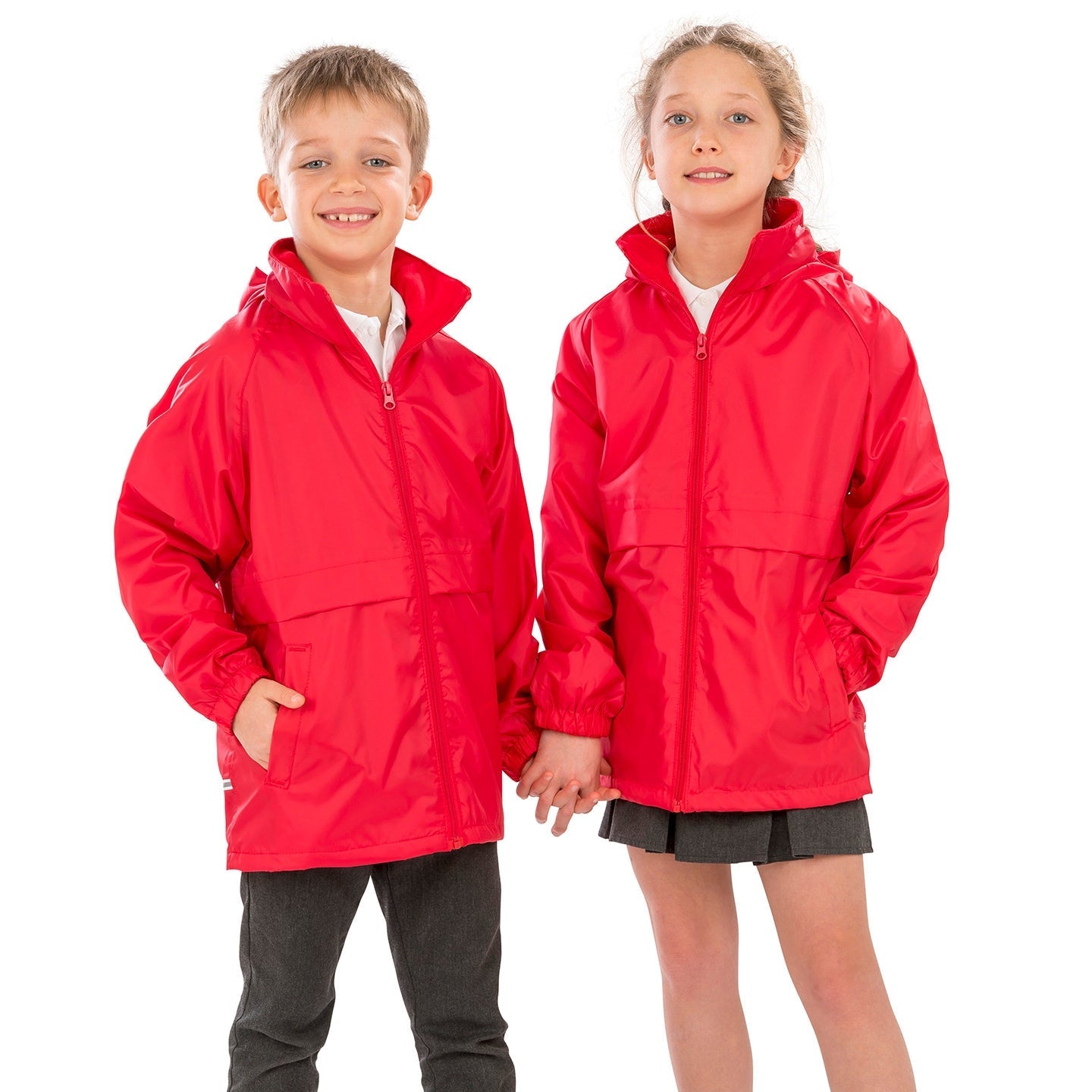 Result Core Junior Waterproof Microfleece Lined Jacket with Hood and Pockets