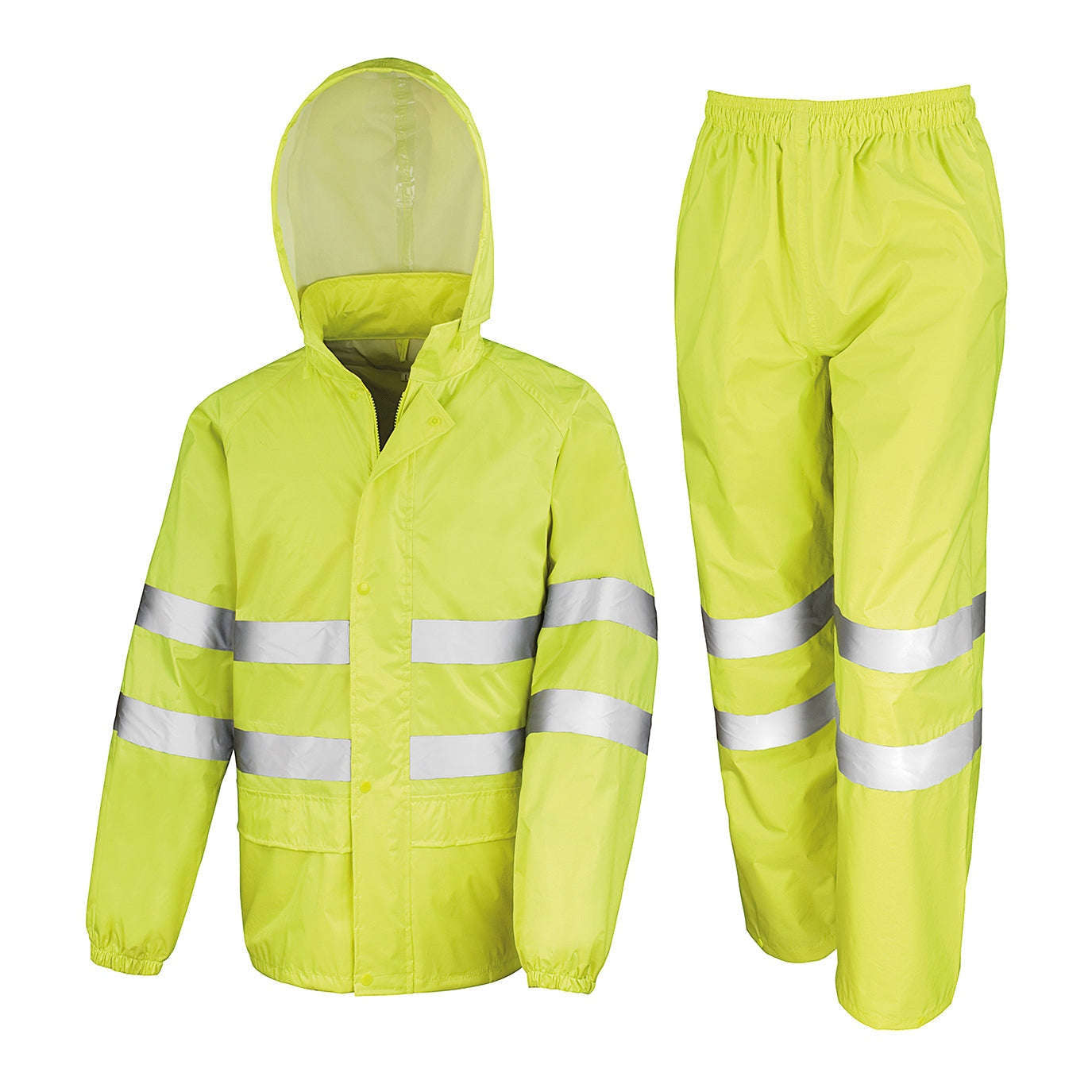 Result Safeguard High-Viz Waterproof Suit Windproof Reflective Workwear XS-4XL