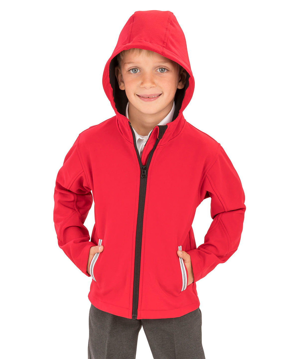Result Core Junior TX Softshell Jacket Hooded Waterproof Windproof Kids 3-Layer