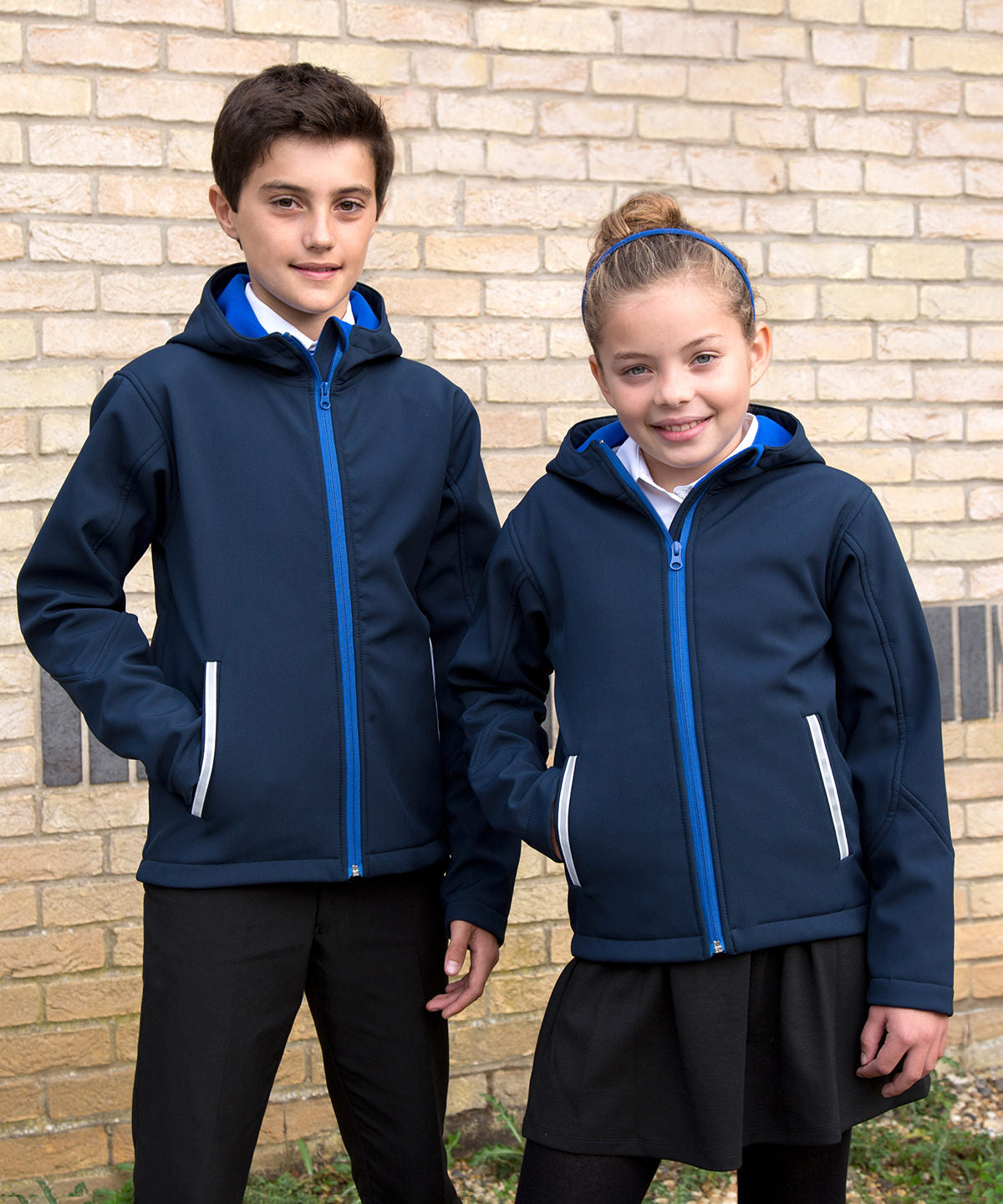 Result Core Junior TX Softshell Jacket Hooded Waterproof Windproof Kids 3-Layer