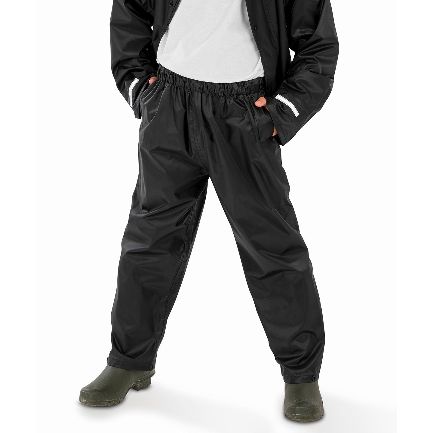 Result Core Junior Rain Trousers StormDri Waterproof Windproof Kids Sizes XS-XL