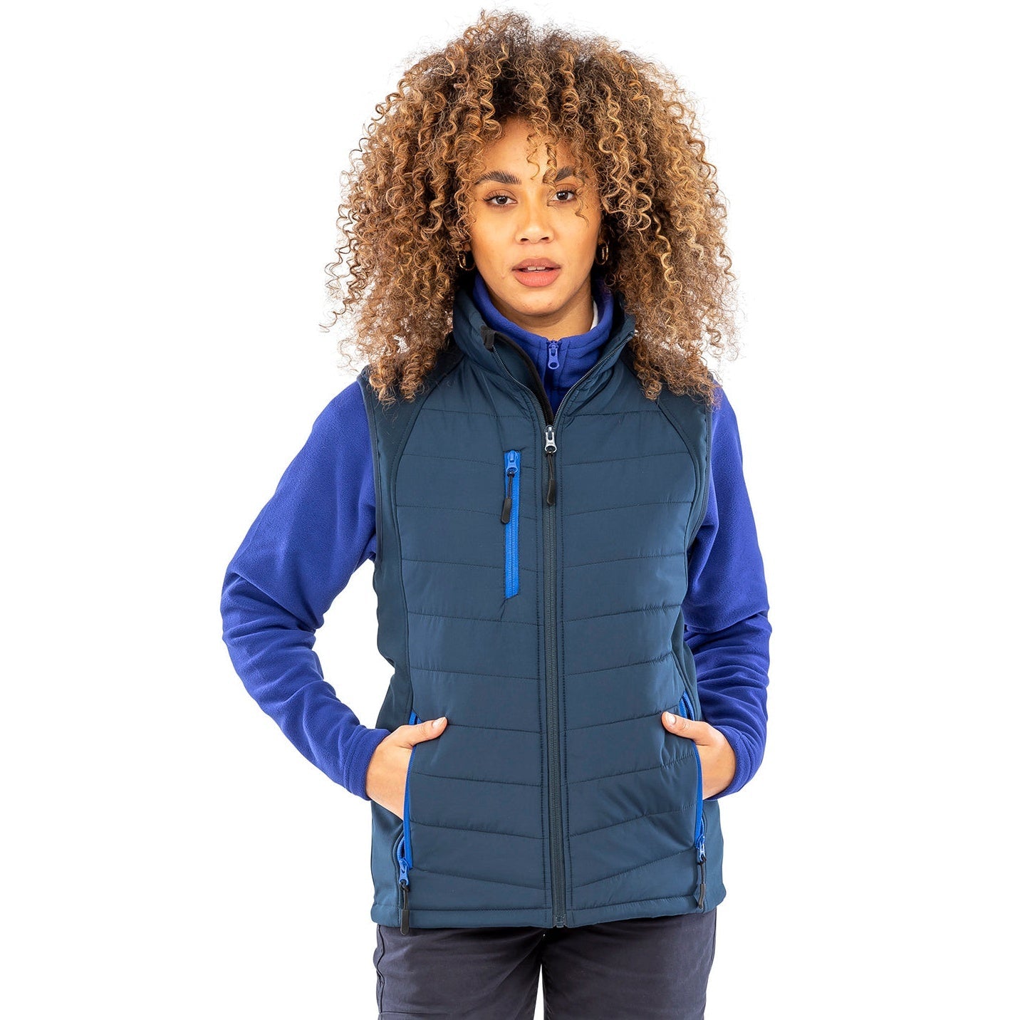 Result Recycled Compass Padded Softshell Gilet Showerproof Lightweight Warm