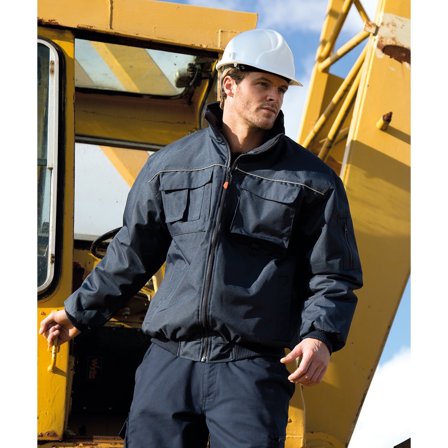 Result Workguard Sabre Pilot Jacket Durable Blouson with Reflective Piping