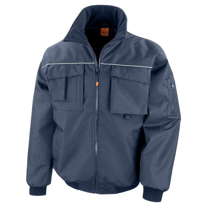 Result Workguard Sabre Pilot Jacket Durable Blouson with Reflective Piping