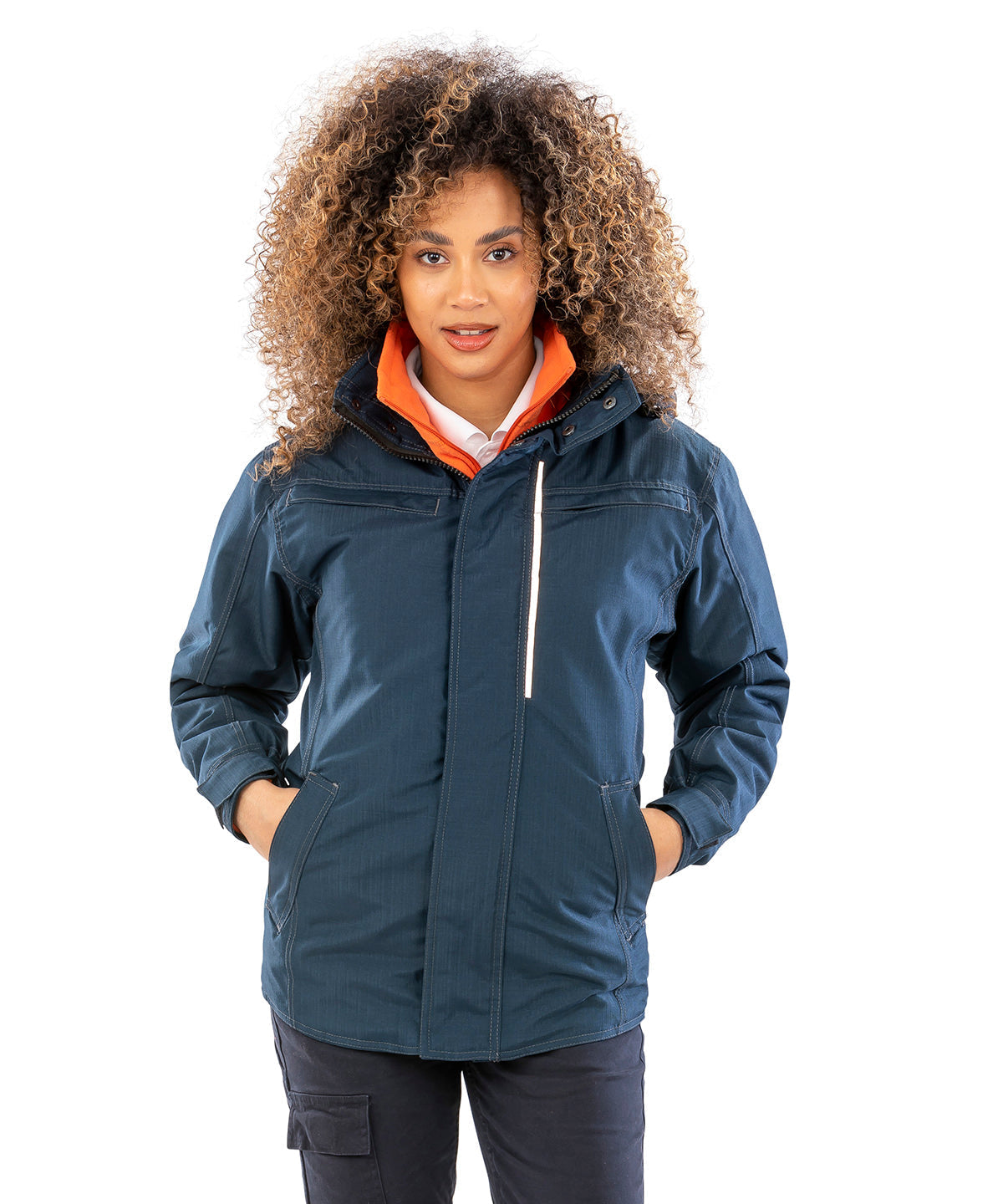 Result Denim Texture Rugged Jacket Waterproof Breathable Removable Hood