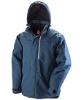 Result Denim Texture Rugged Jacket Waterproof Breathable Removable Hood