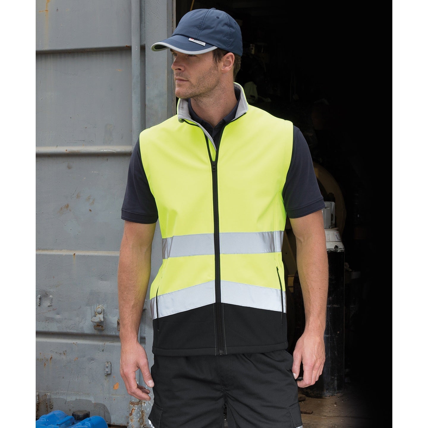 Result Safeguard High Visibility Softshell Gilet EN ISO 20471 Class 2