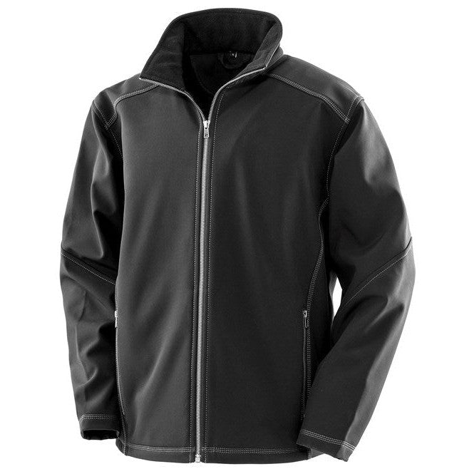 Result Workguard Treble Stitch Softshell Jacket Wind/Shower proof Microfleece