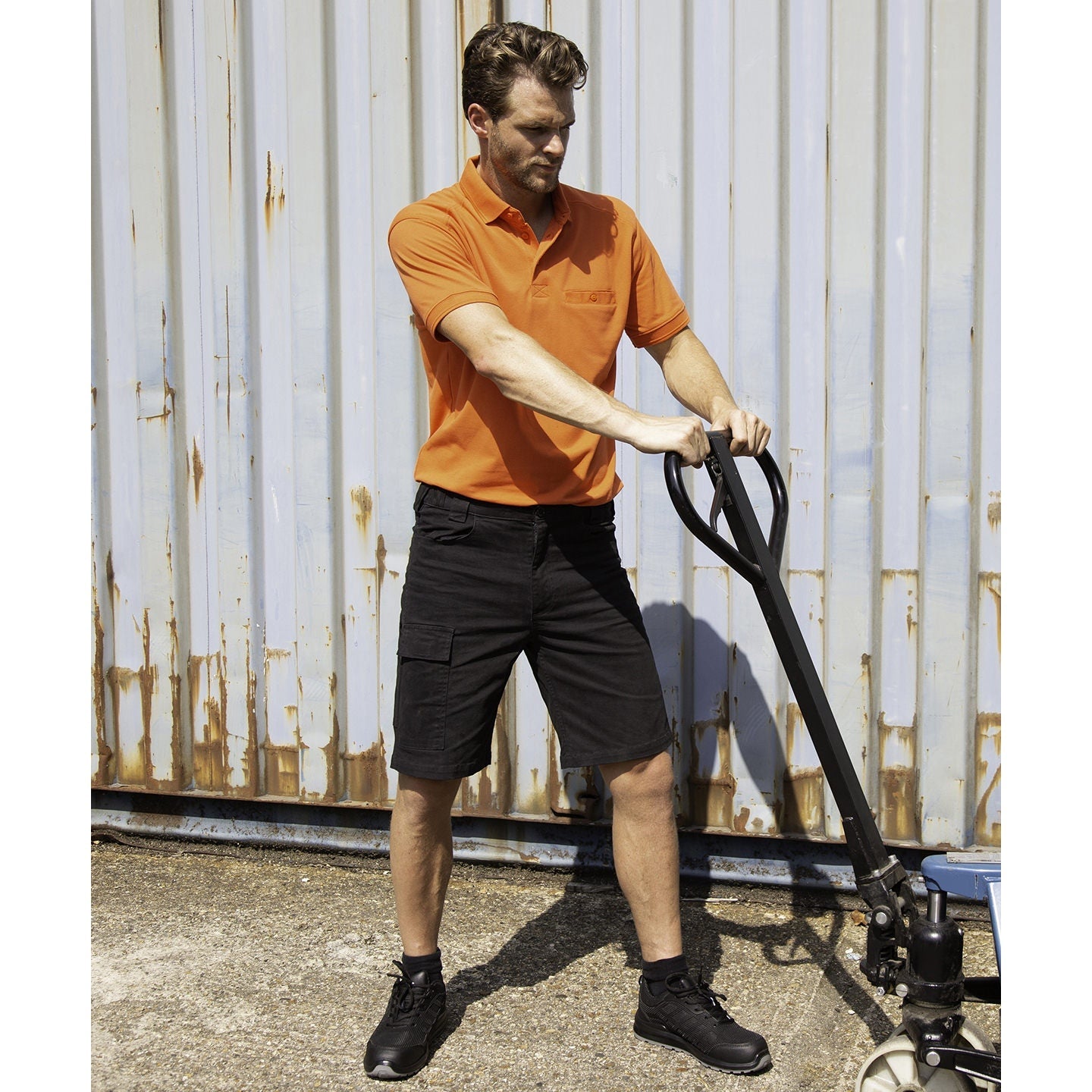 Result Workguard Super-Stretch Slim Chino Shorts with Pockets - Various Sizes