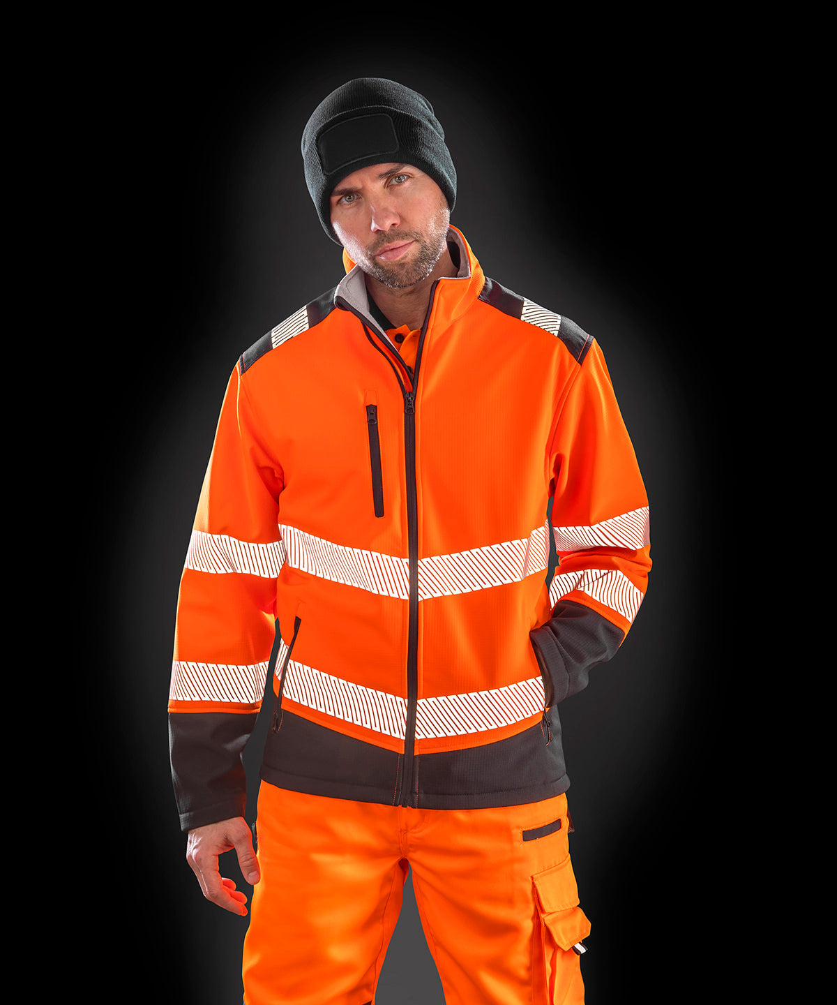 Result Safeguard Printable Ripstop Safety Softshell High Visibility Jacket