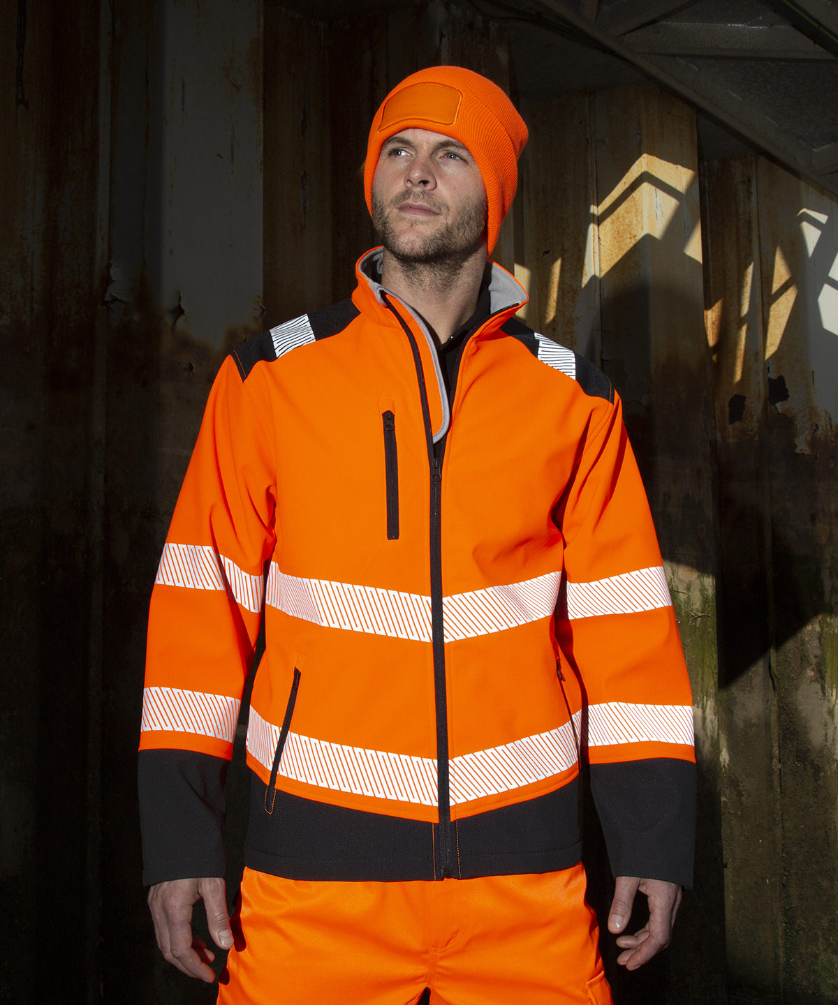 Result Safeguard Printable Ripstop Safety Softshell High Visibility Jacket