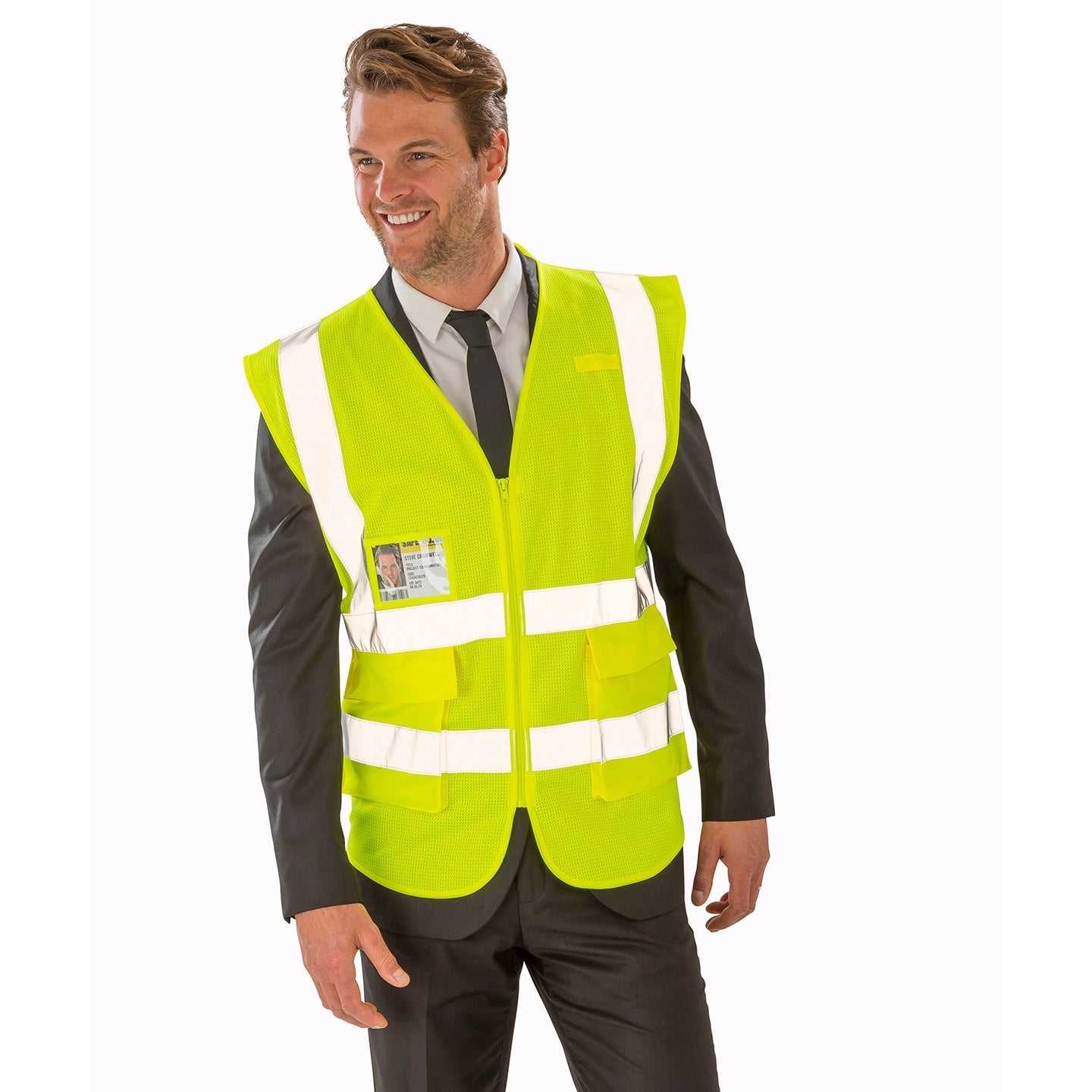 Result Safeguard Executive Cool Mesh Safety Vest EN ISO 20471 Class 2 S-3XL