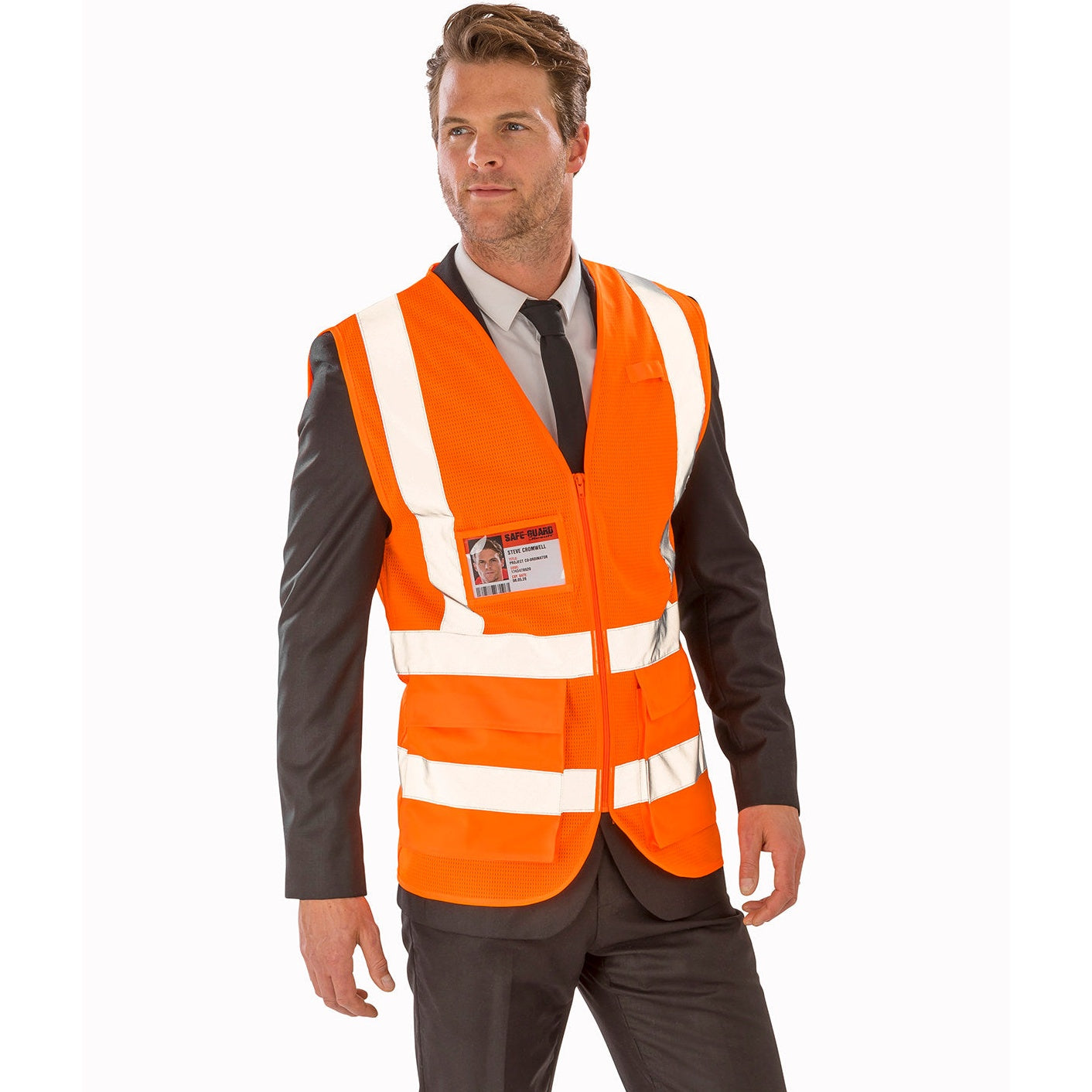 Result Safeguard Executive Cool Mesh Safety Vest EN ISO 20471 Class 2 S-3XL