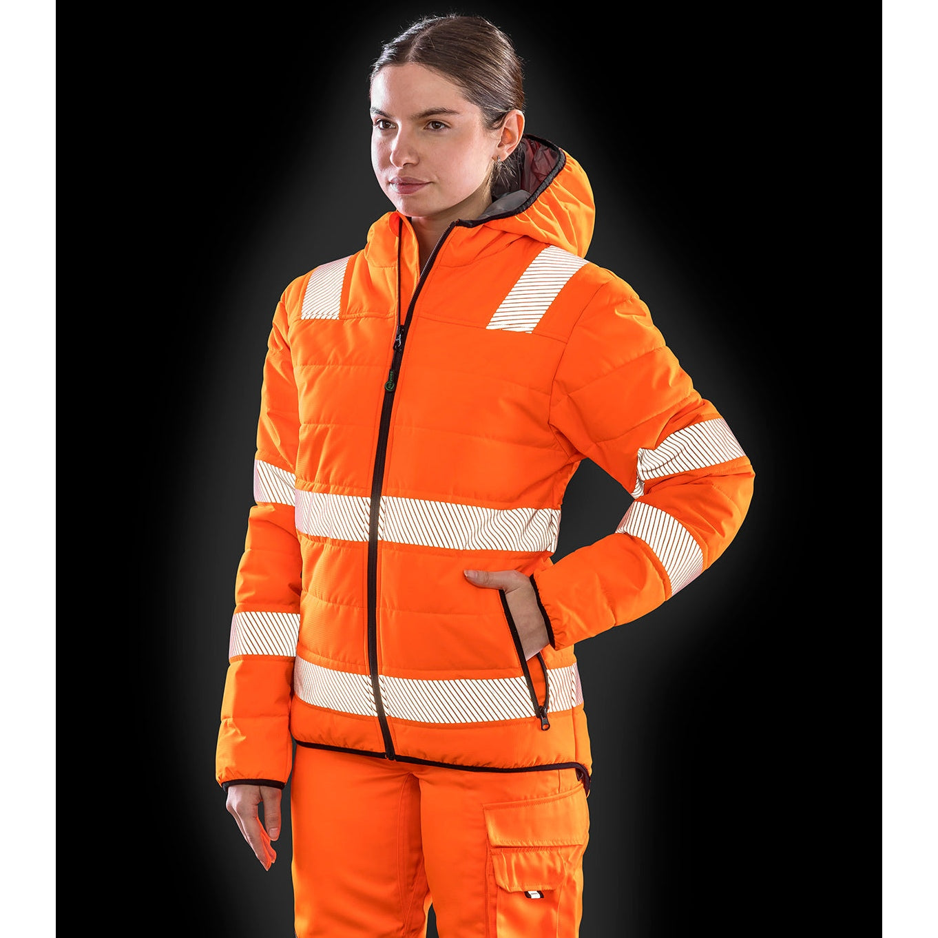 Result Recycled Ripstop Padded Safety Jacket EN ISO 20471 Water-Repellent