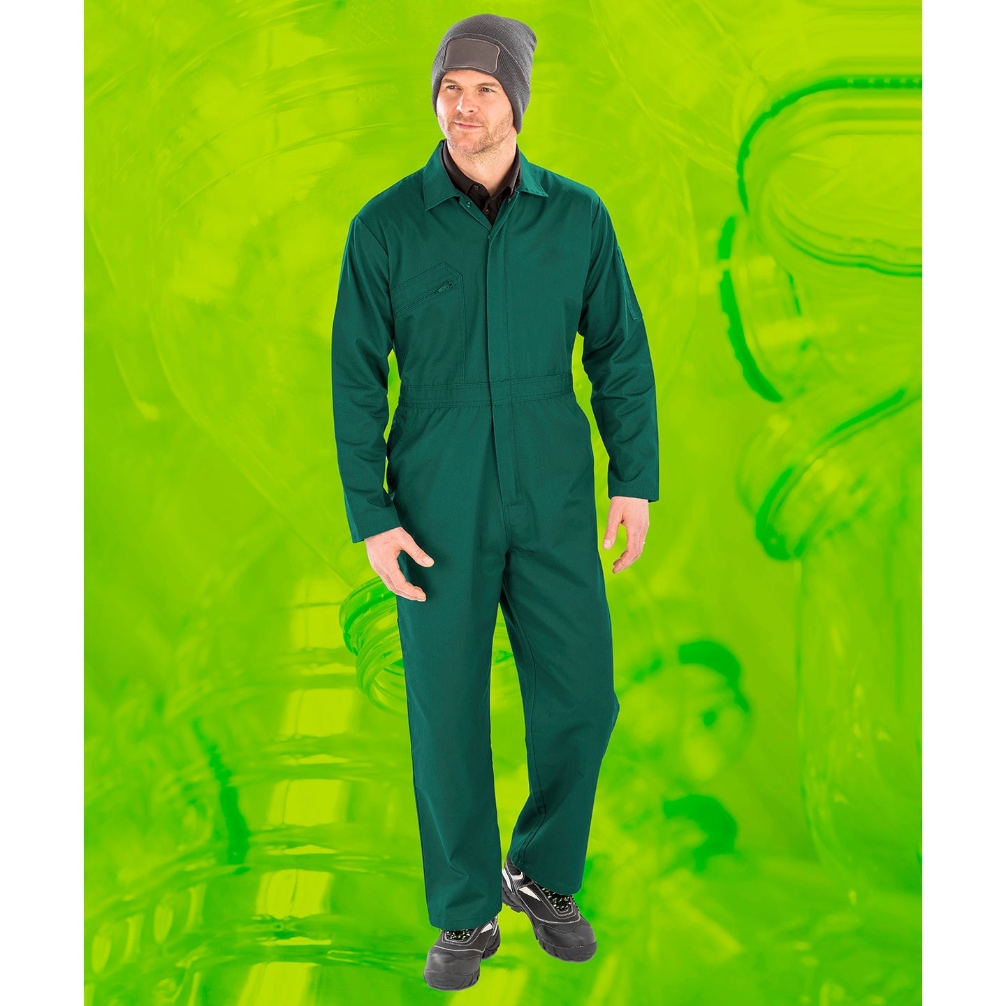 Result Recycled Action Overalls Durable Multi-Pocket Workwear 100% Polyester