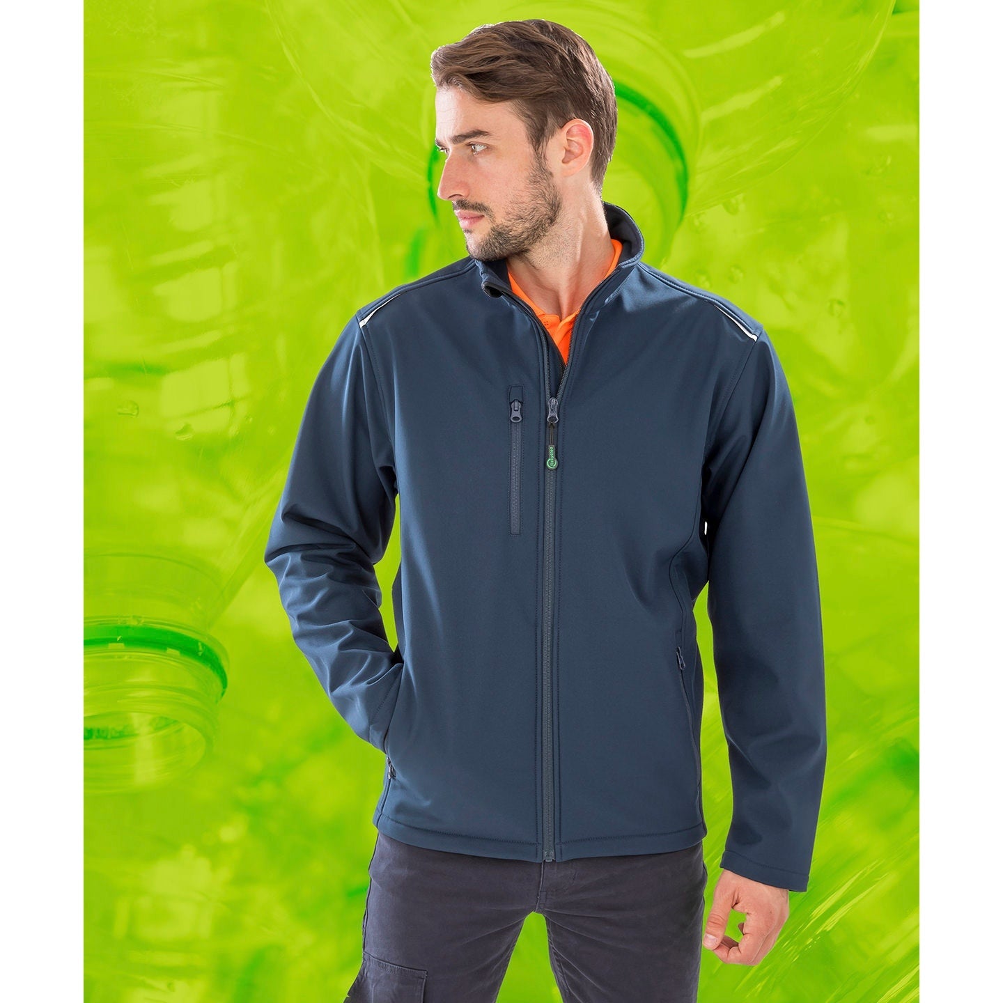 Result Recycled 3-Layer Softshell Jacket Waterproof Windproof Eco-Friendly