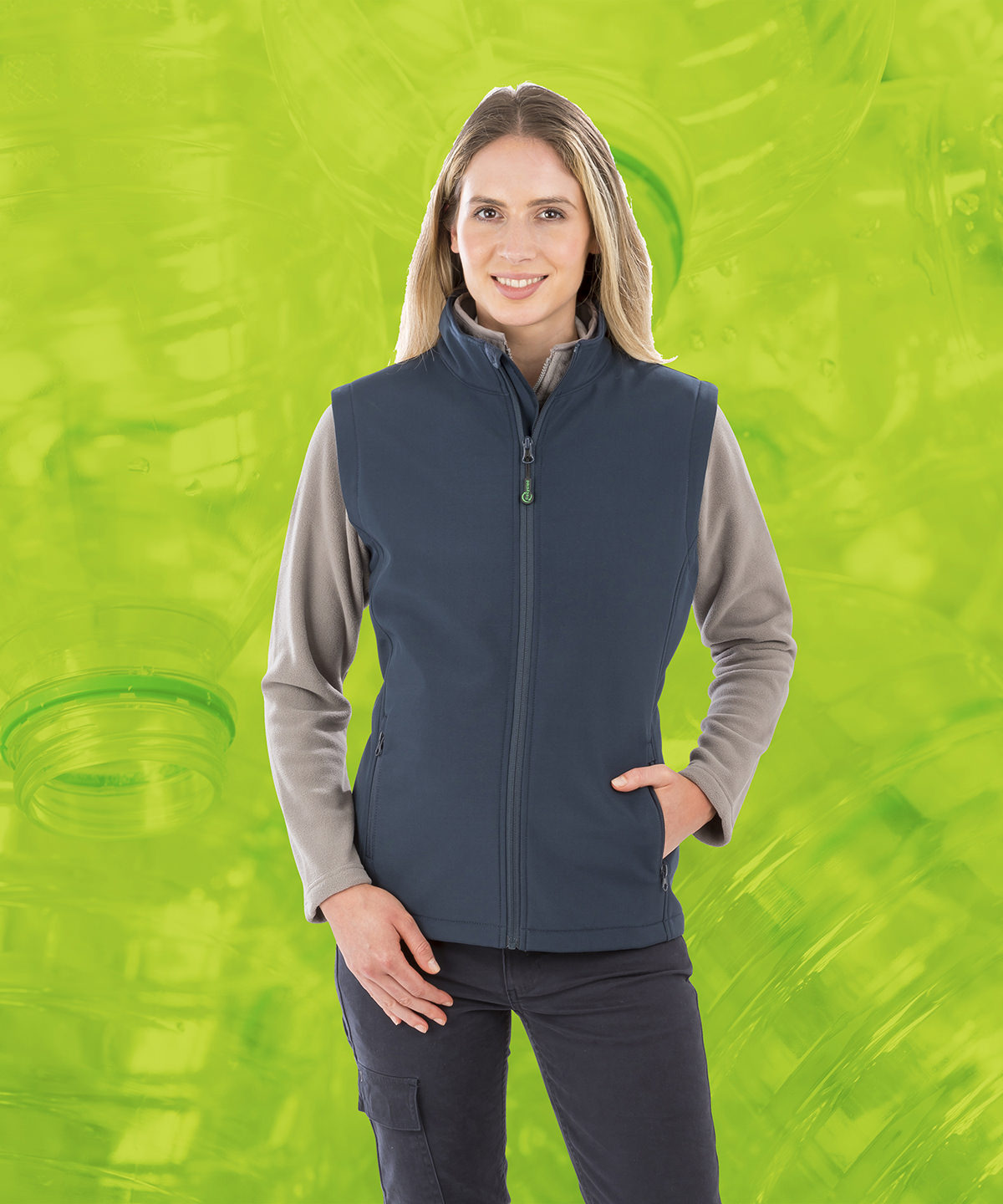 Result Women's Recycled Softshell Bodywarmer Gilet Showerproof Slim Fit