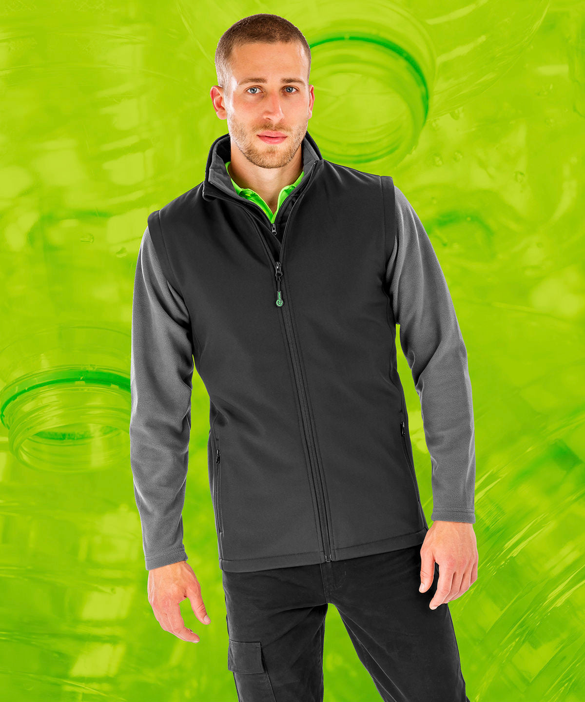 Result Men's Recycled Softshell Bodywarmer Gilet Eco-Friendly Showerproof