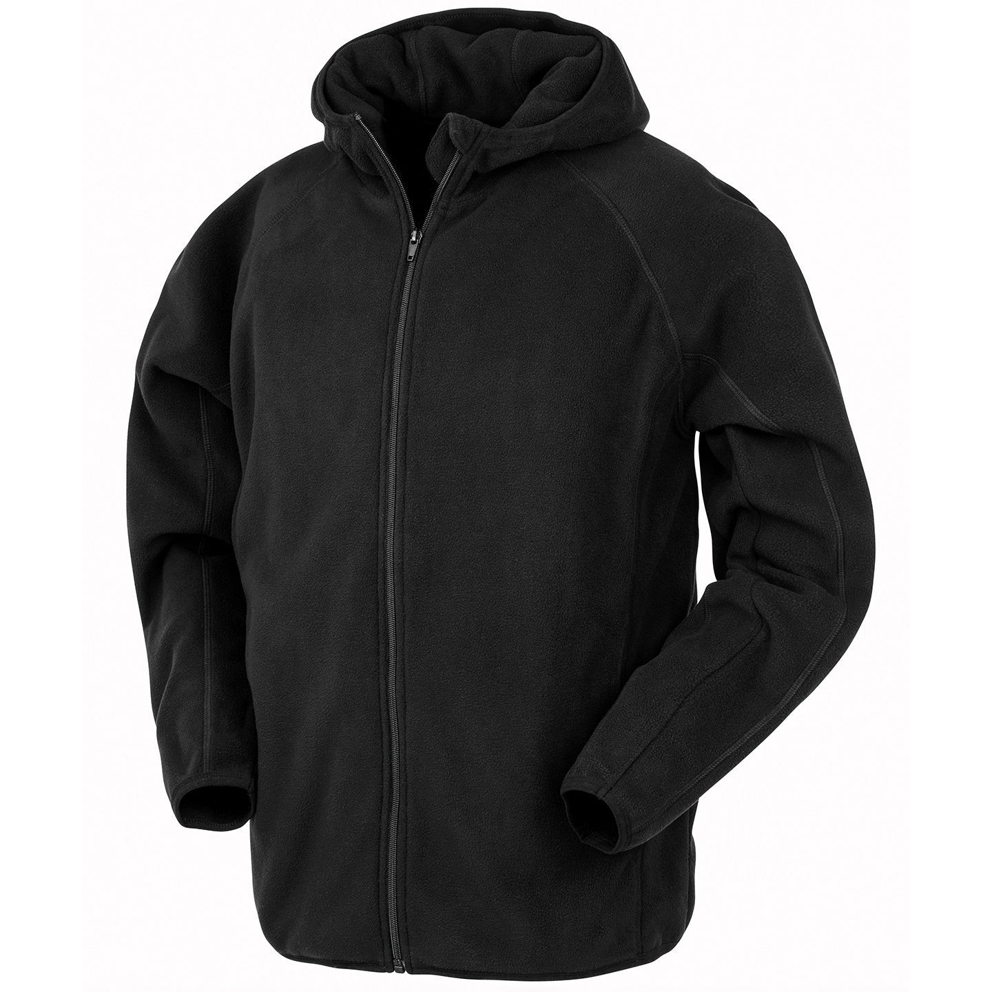 Result Recycled Microfleece Hooded Jacket Lightweight Eco-Friendly Workwear