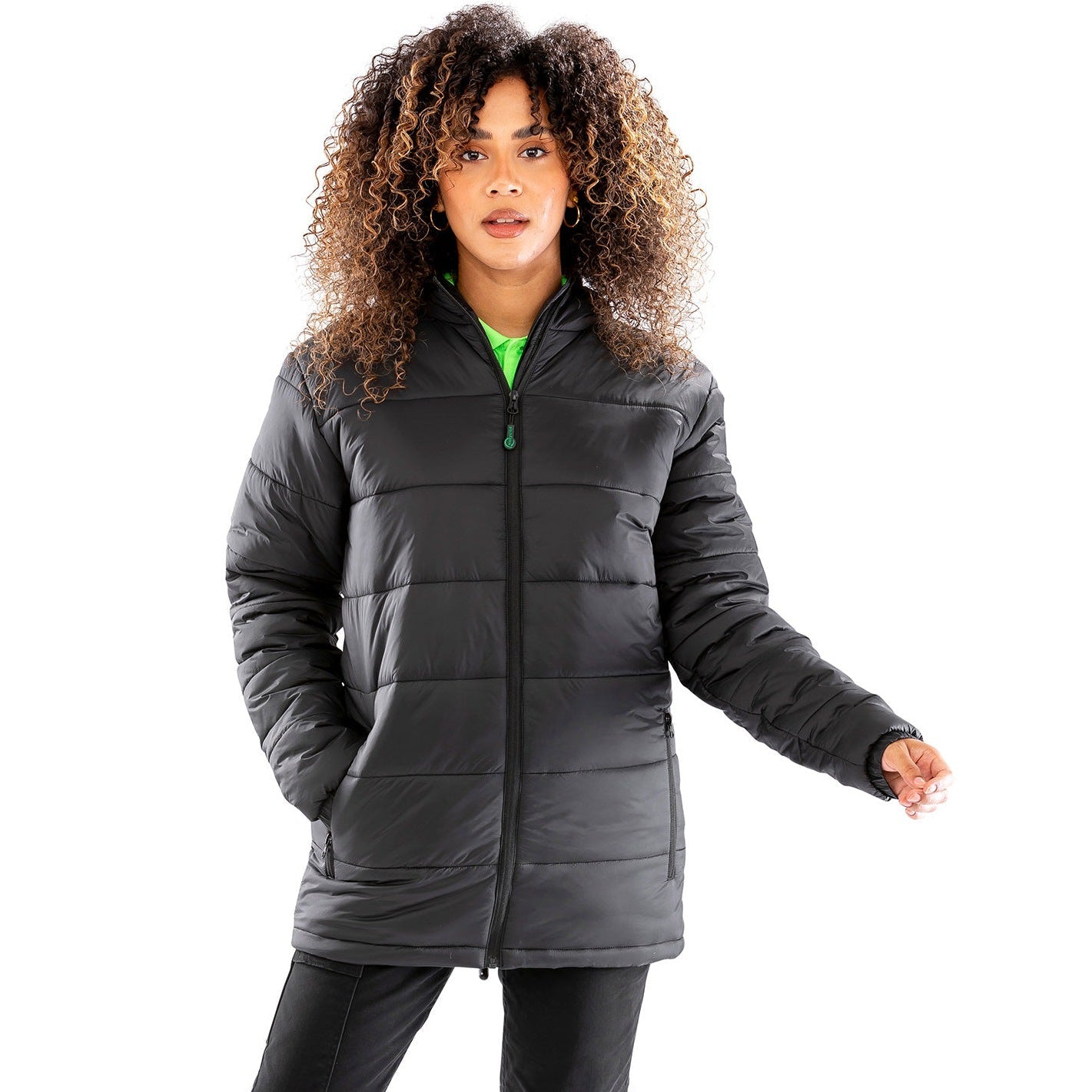 Result Recycled Hooded Padded Parka Lightweight Warm Showerproof Jacket