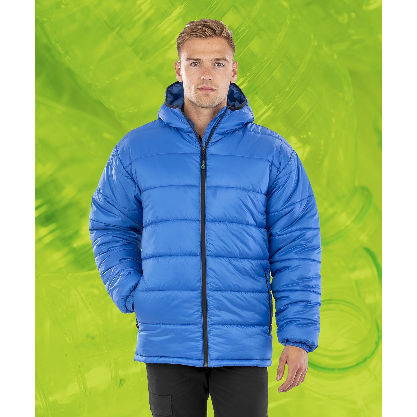 Result Recycled Hooded Padded Parka Lightweight Warm Showerproof Jacket