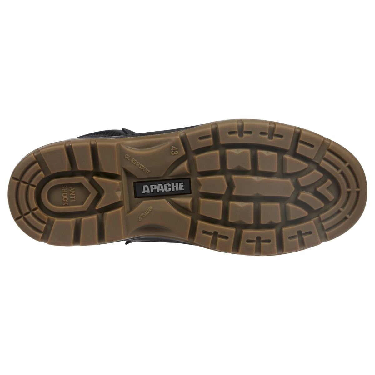 Apache RANGER Black Waterproof Safety Hiker Steel Toe Full Grain Leather Boot