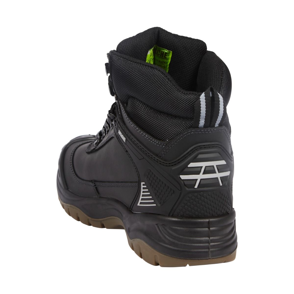 Apache RANGER Black Waterproof Safety Hiker Steel Toe Full Grain Leather Boot
