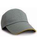 Result Headwear Herringbone Cap Low Profile Sandwich Peak Adjustable Buckle