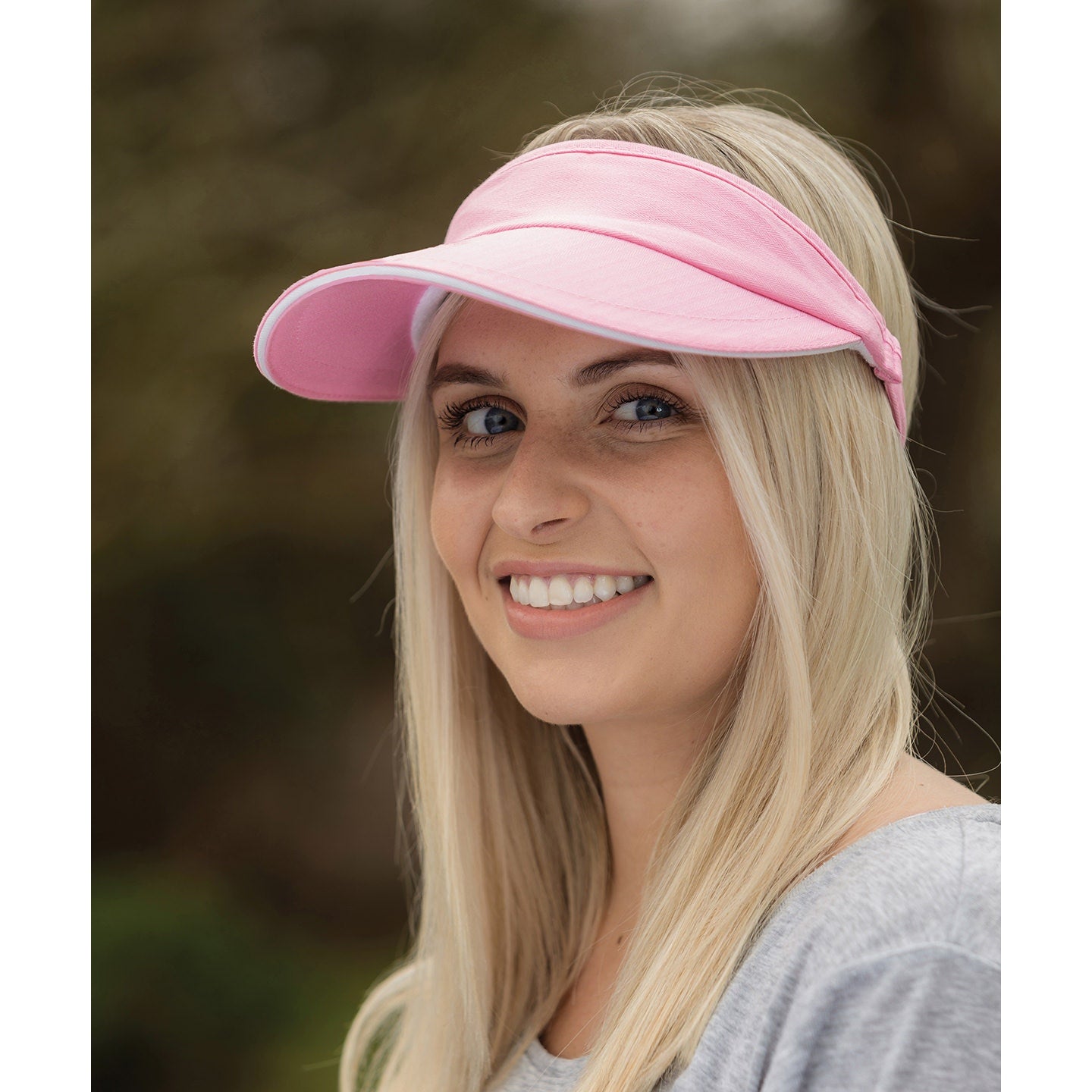 Result Headwear Herringbone Sun Visor with Sandwich Peak and Sweatband